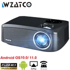 Новый светодиодный проектор WZATCO C6, 300 дюйма, Android 1920, Wi-Fi, Full HD 1080 * P, видеопроектор, домашний кинотеатр, кинотеатр, смартфон, проектор