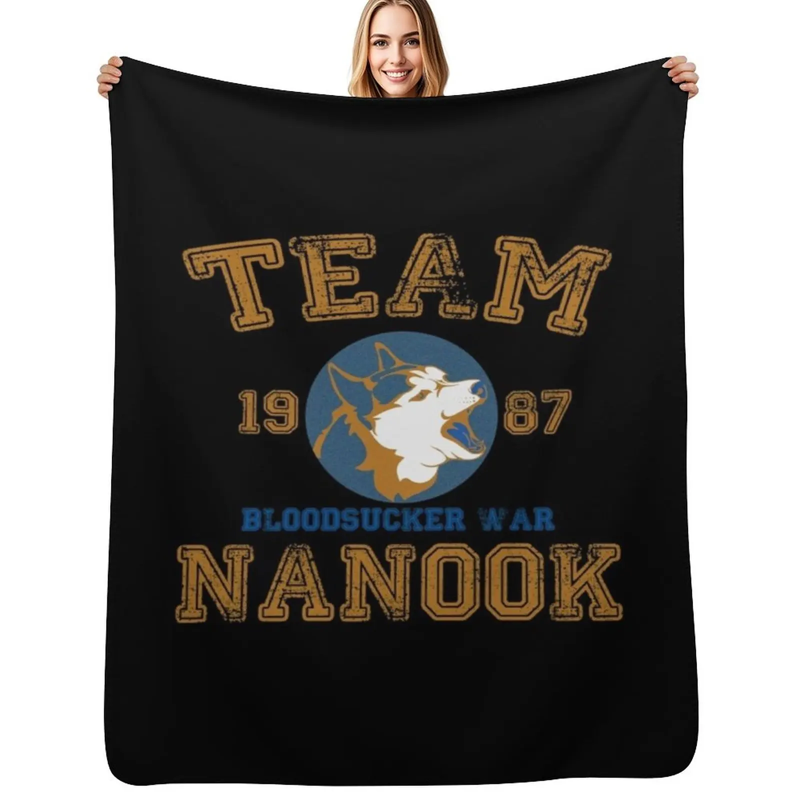 Фото Подарки Team Nanook для фанатов, подарки на Рождество, плед из фланелевого флиса, мягкий и теплый плед №1