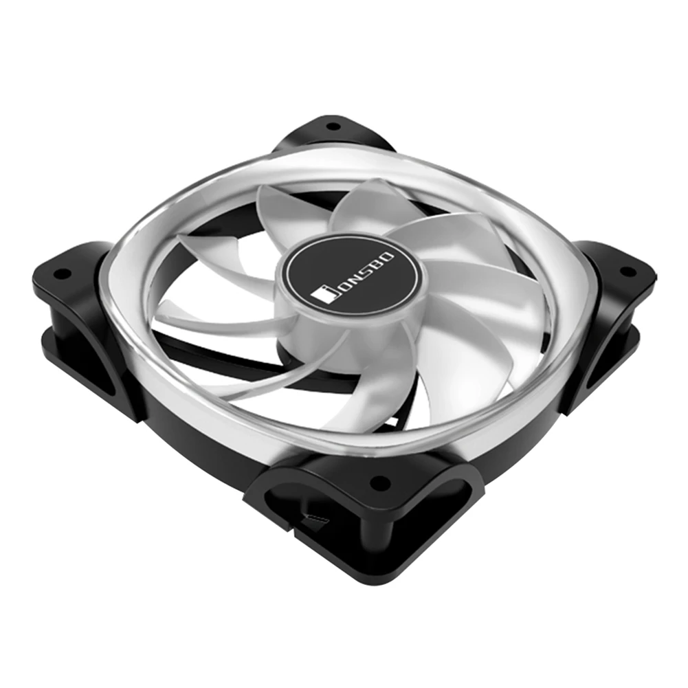 

FR-701 PC Case Fan 9 Blade Addressable RGB LED PWM Cooling Fan Hydraulic Bearing Reverse 800-1600 RPM±10% Speed Cooling Fan