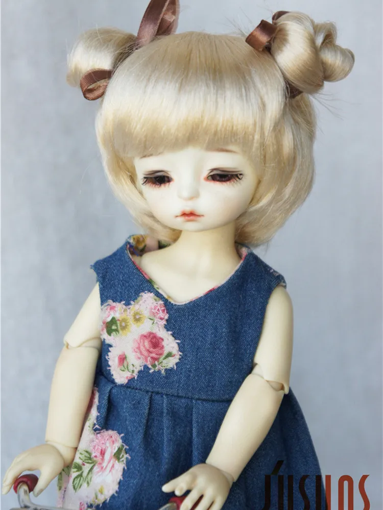 Фото JD152 Синтетические мохеровые парики Angel's Pony BJD 3-4 дюйма, 4-5 дюймов, 5-6 дюймов, 6-7 дюймов, 1/12 1/8 OB11 1/6 YOSD, крошечные аксессуары для кукол №3