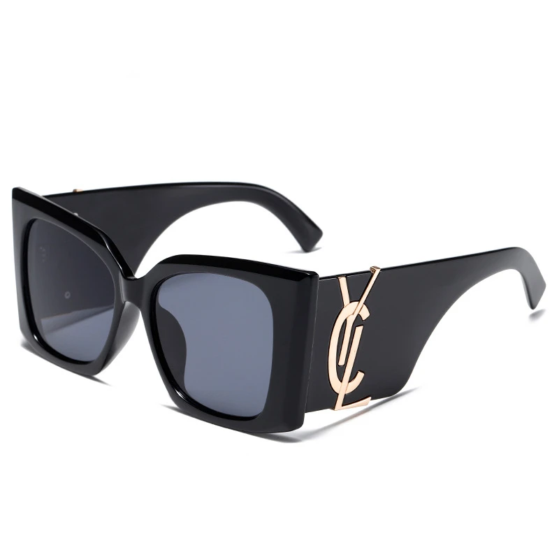 

Модные квадратные солнцезащитные очки 2023, Женские винтажные солнцезащитные очки с украшением в виде букв, женские очки для девочек, солнцезащитные очки с защитой UV400