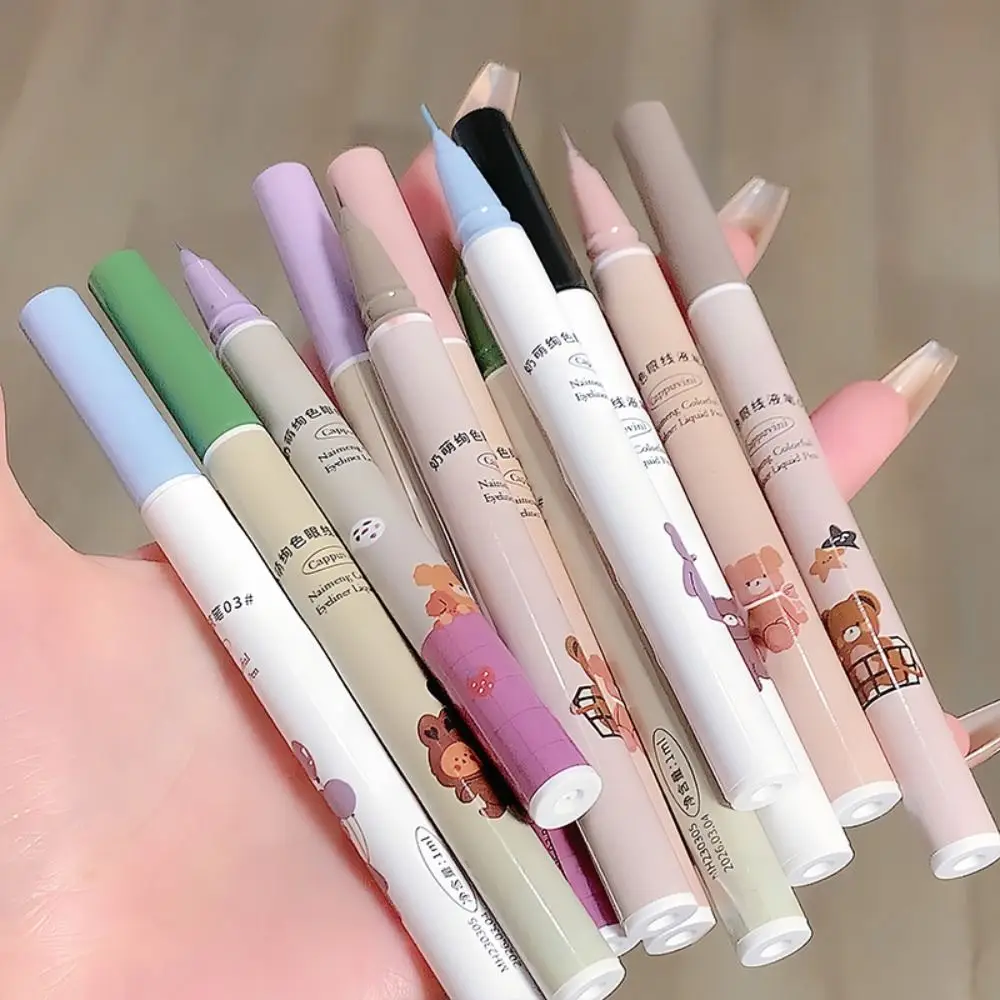 

Color Render Clear Lasting Prevent Sweat Waterproof Colorful Eyeliner Without Dyeing Eyes Decoration Extra Slender Eyeliner