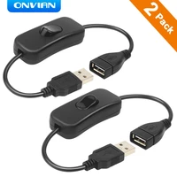 onvian 2 0 extender cord usb cable with switch onoff cable extension toggle for lamp usb fan power supply line durable adapter