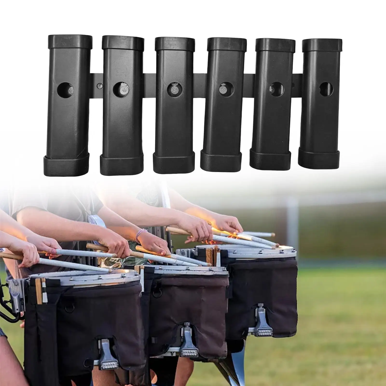 

Wooden Mallet Holder Holds up to 6 Pairs Drum Stick Holder Rack for Beginner