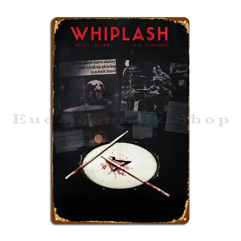 Whiplash фильм металлический знак гараж кухня печатный забавный бар жестяная