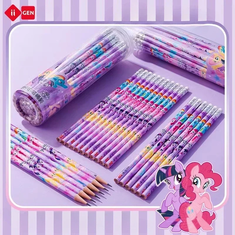 Подлинный круглый карандаш Iigen My Little Pony с ластиком для детского сада HB Barrel милый