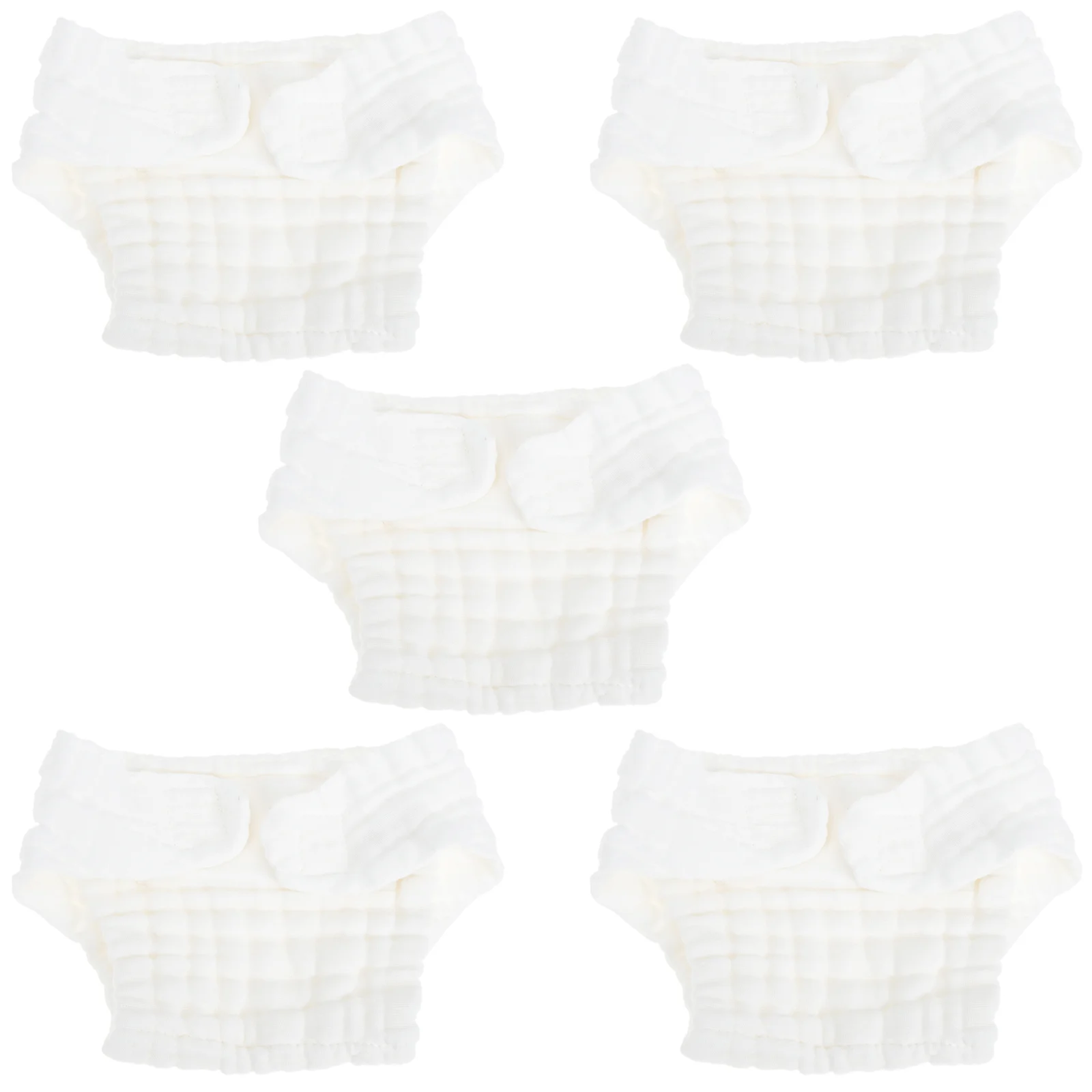 

5 Pcs New Born Diapers Baby Newborn Cloth Reusable Pants White Washable Toddler Disposable for Mother kids