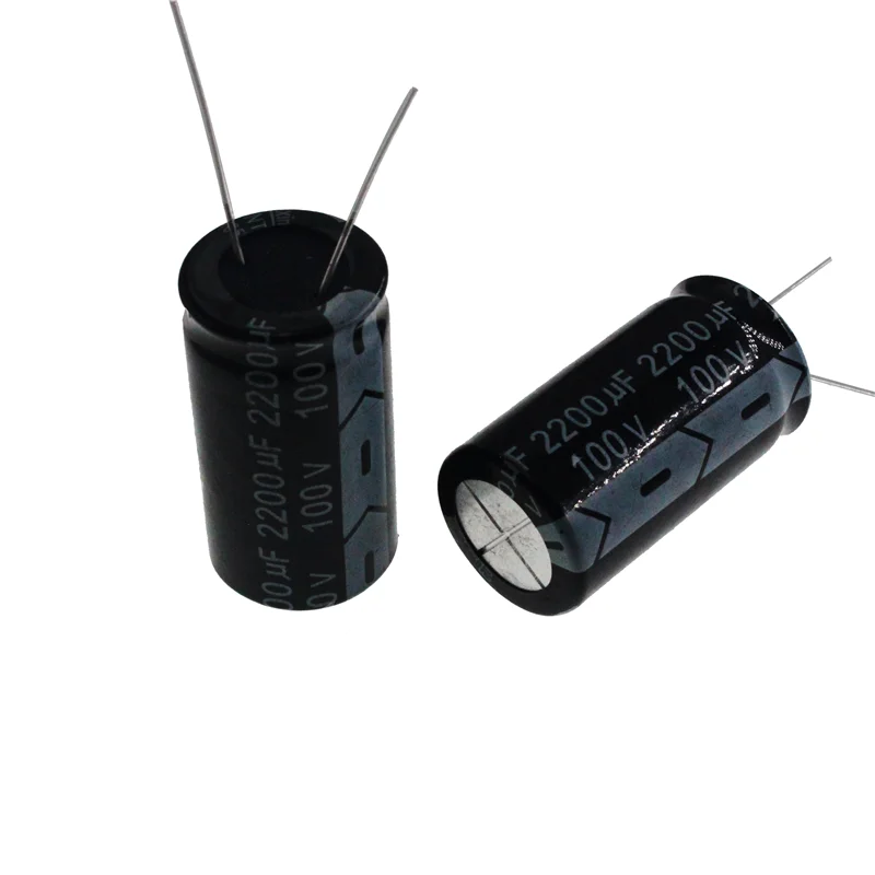 

2pcs 2200uF 100V 2200MFD 100WV Aluminum Electrolytic Capacitor 22*40mm Radial 2200mf100v 2200uf100v 100v2200mf 100v2200uf
