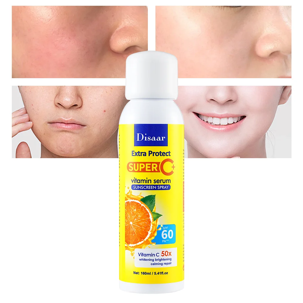 

160ML Vitamin Sunscreen Spray Waterproof Whitening Essence Body Neck Moisturizing Hydrating Anti UV Protection for Skin Care