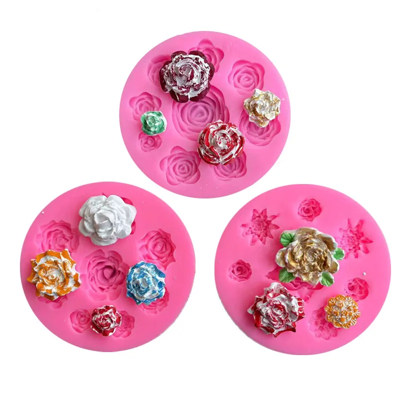 

Petal Flowers Silicone Mold DIY Fudge Pudding Fondant Craft Cake Decor Candy Chocolate Sugarcraft Ice Pastry Baking Tools Mould