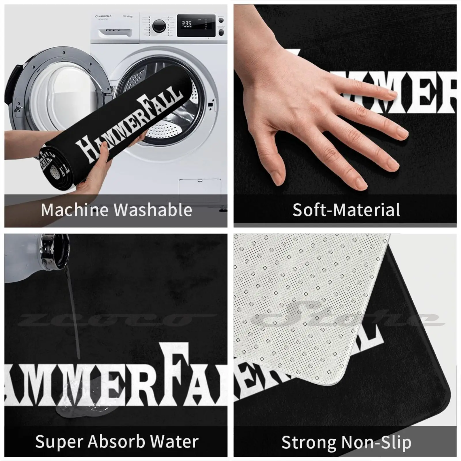 Коврик с логотипом в стиле молотковато нескользящий коврик для впитывания воды