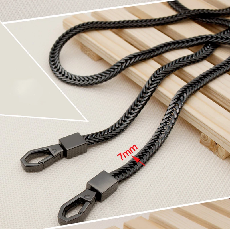 10pcs 120cm Bag Chain DIY Gold/Silver/Gun Black Bag Strap Replacement Purse Chain Shoulder Bag Straps Small Handbag PurseHandle