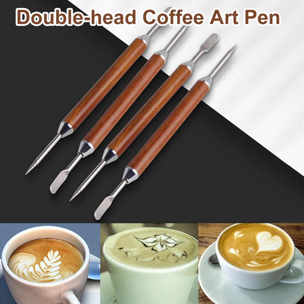 

Coffee Decorating Latte Art Pen Tamper Needle Home Bar Dining Coffeeware DIY Fancy Coffee Stick Latte Cappuccino Mocha