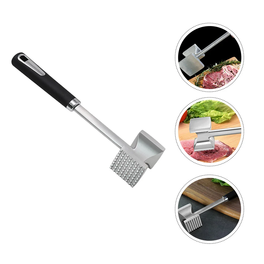 

Stainless Steel Beef Hammer Meat Pounding Mallet Dual-Sided Nails Pounder Home Practical Restaurant Steak Potato Tenderizer