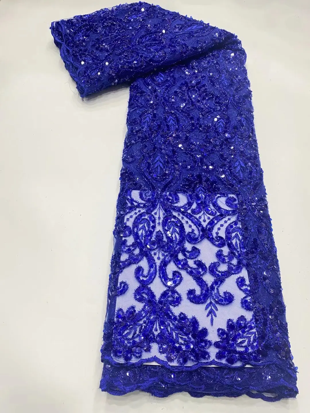 Фабричная цена африканская сетка тюль кружево лидер продаж блестки кружевная