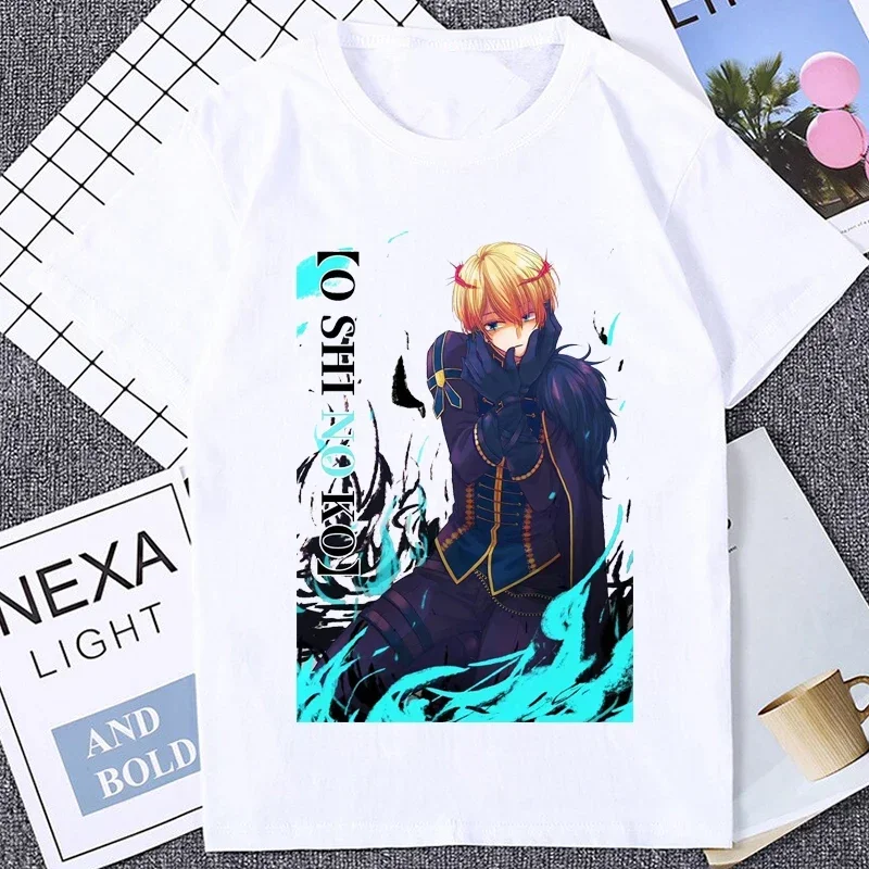 Аниме Oshi no Ko Ai Ruby and Aqua Футболка Женская Harajuku Эстетическая Графическая Kawaii