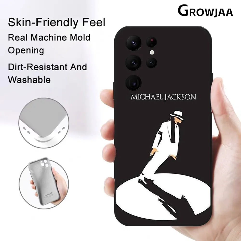 Michael Jackson Legendary Singer Phone Case for Samsung Galaxy S24 Ultra S22 S23 S21 S20 5G Protective Silicone TPU Funda