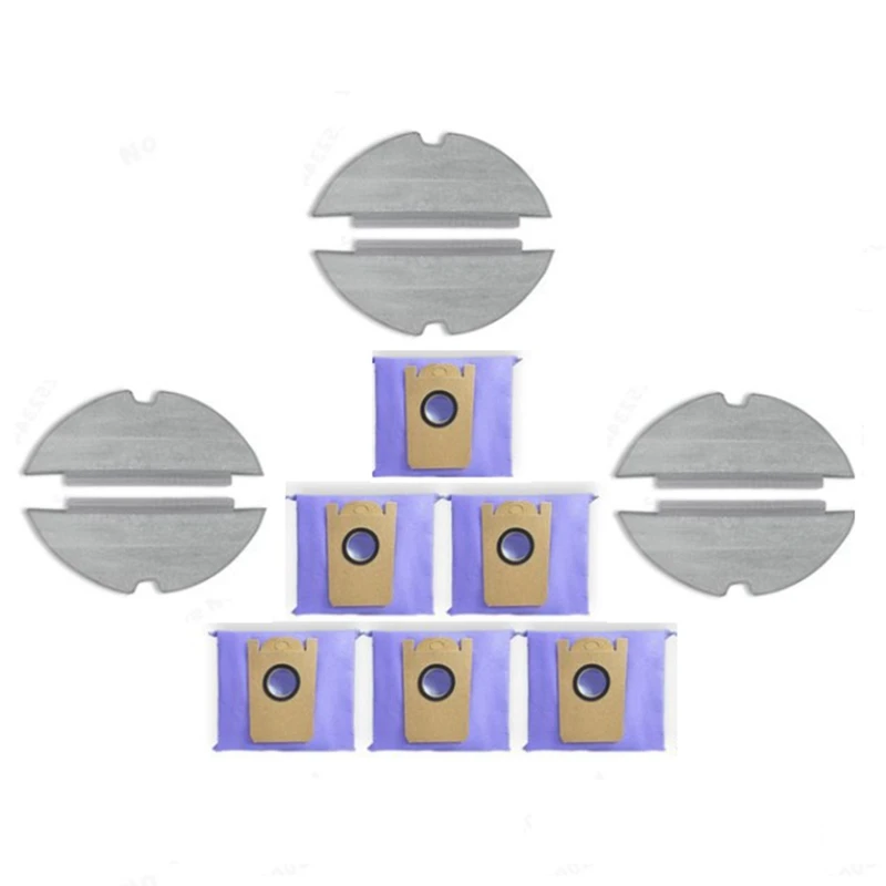 

12Pcs Replacement Parts Accessories For Eufy Robovac L35 Hybrid /L30 Hybrid Vacuum Cleaner Antibacterial Dust Bag Mop Cloth