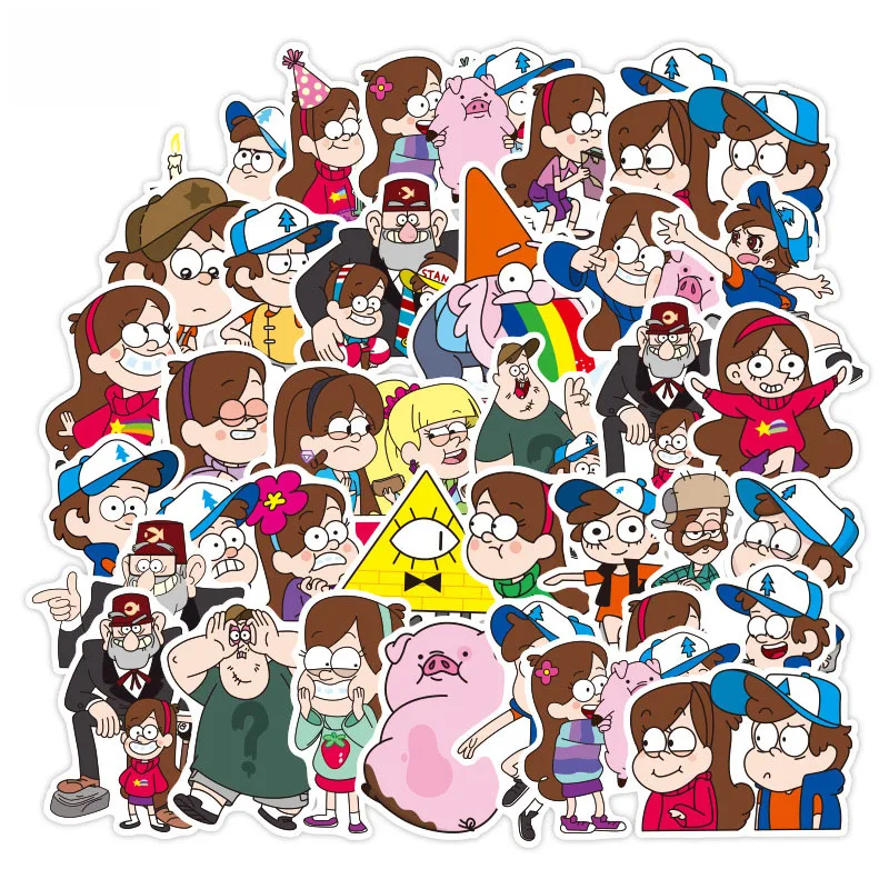 

10/39PCS Classic Cartoon Anime Cute Pink Pig Sticker For Notebook Mobile DIY Case Motorcycle Luggage Toy Wholesale Kids