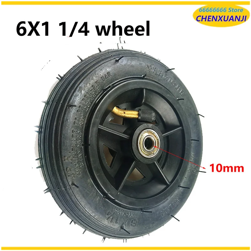 

Шина 6x11/4, 6-дюймовое сплошное/надувающее колесо для маленького электрического скутера Eurf, внутренняя трубка шины 150 мм,...