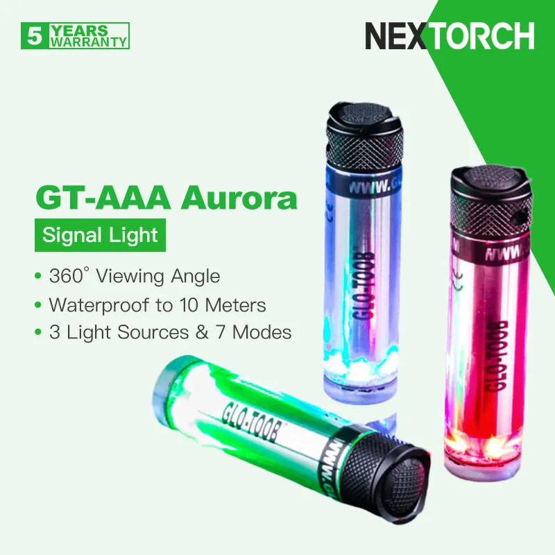 

NEXTORCH Glo-Toob Aurora 3-цветный фонарик