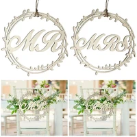 wedding bride and groom chair back creative letter pendant mr and mrs wedding ceremony seat mr mrs wedding pendant