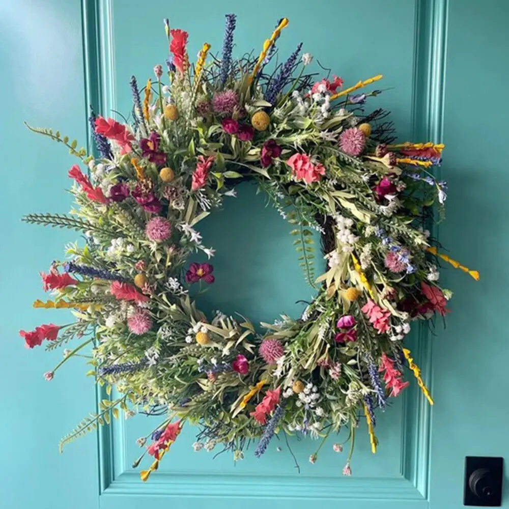 

Large Artificial Wreaths Are Suitable For Interior Window And Front Door Decoration And Can Be Used As Gift Party Decorations