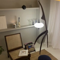 japanese style chinese floor lamp modern minimalist living room internet celebrity bedroom b b mantis lamp