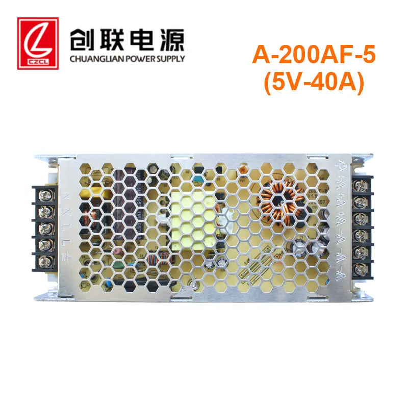 

Ultra-thin Switch Power 5v 40A 110W 200w Input Voltage 230v Outdoor Indoor Full Color LED Video Display Dedicated Power