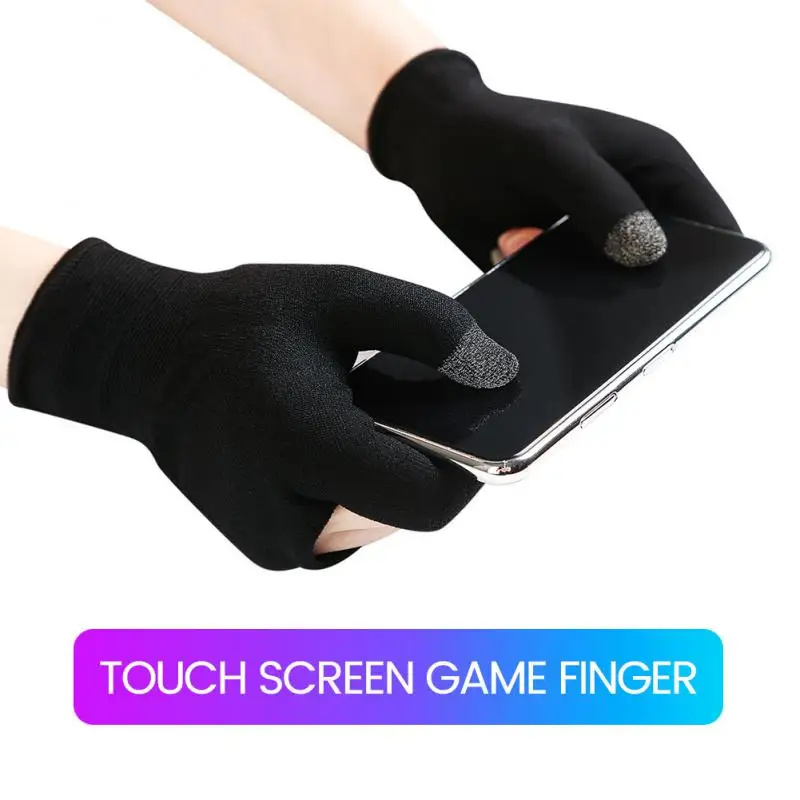 

Sensitive Finger Thumb Sleeve Gloves Comfortable Hand Cover Sweat Proof Gaming Accessorie Non-scratch Finger Cots 2pcs Portable