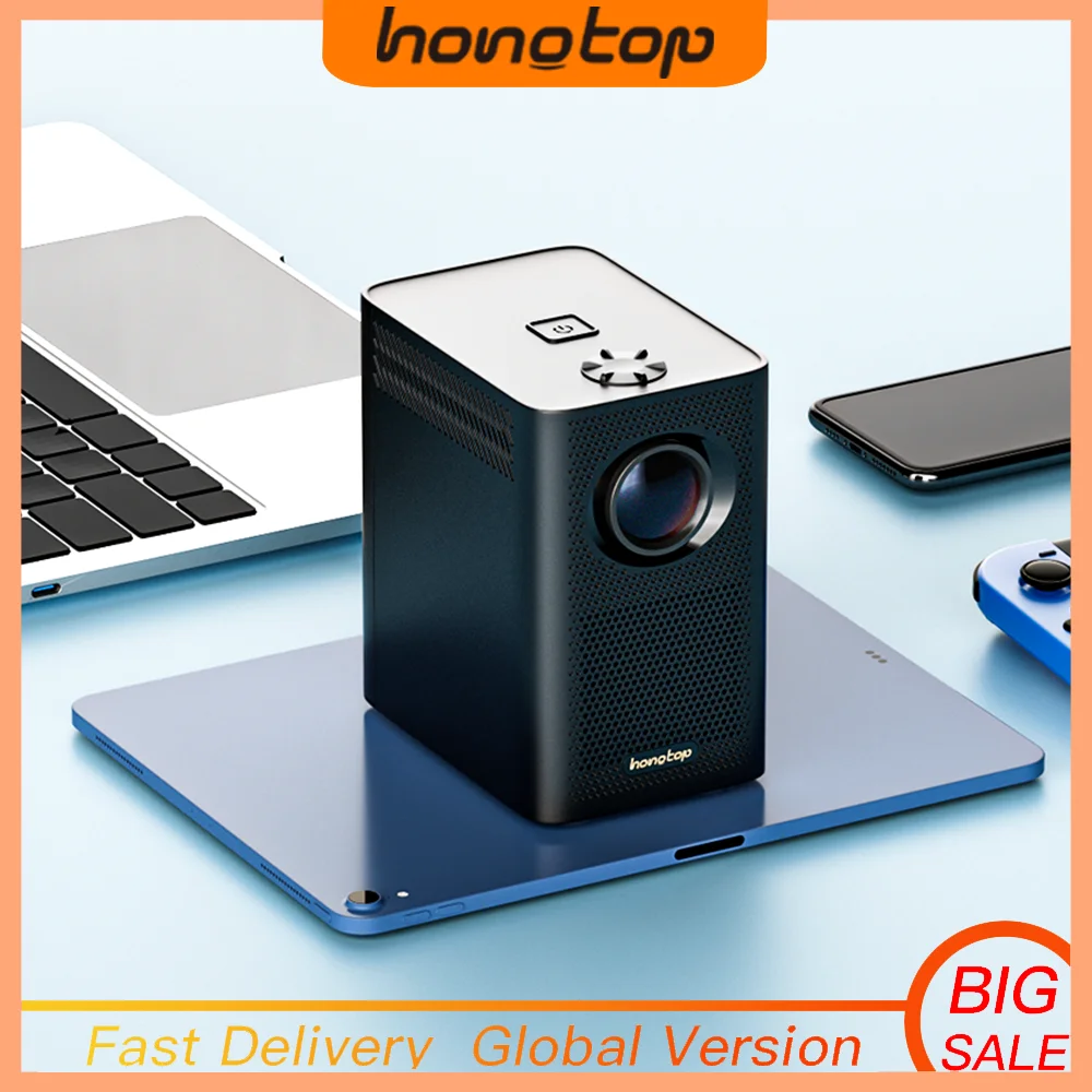 HONGTOP S30MAX Android Wifi 4K Умный портативный проектор с Wi-Fi и карманом Bluetooth Открытый 9500L 10 0