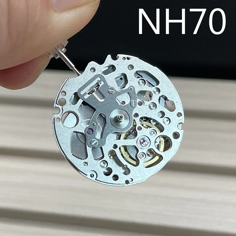 

Japan Original NH70A Mechanical Movement Full Skeletonzied Automatic Self-winding 24 Jewels NH70A NH72 Watch Modify Replace Part