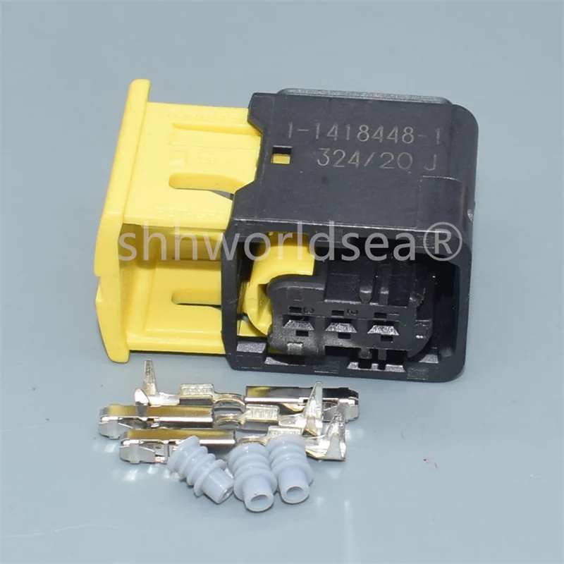 

Shhworldsea 3-контактный 1,5 мм автомобильный электрический водонепроницаемый автоматический разъем кабеля 1- 1418451 -1 1- 1418448 -1