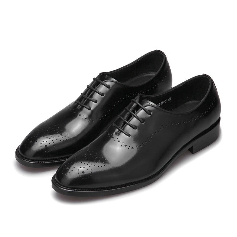 

Italian Genuine Leather Black Dress Shoes Men Luxury Lace Up Mens Black Oxford Shoes Wedding Classic Business Shoes Men Formal