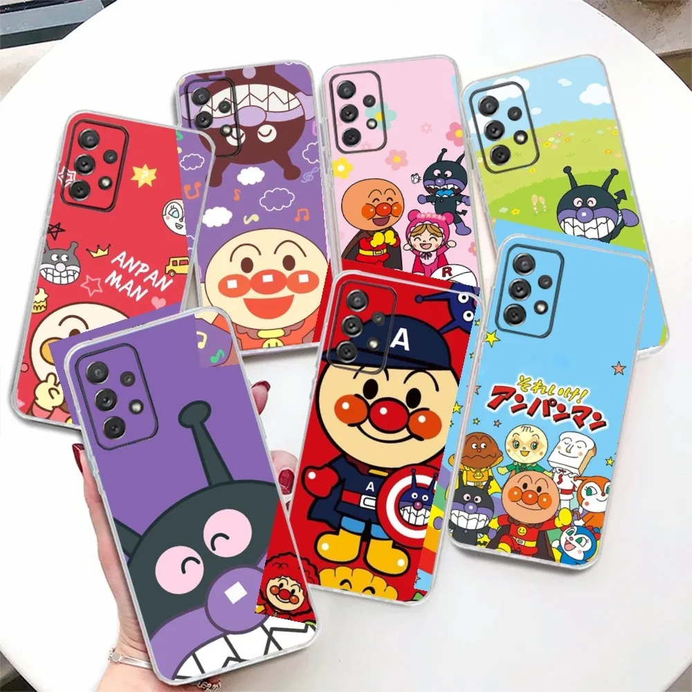 Чехол для телефона Cute Cartoon A-Anpanman Samsung Galaxy A31 A33 A52 A13 A02 A53 A50 A73 A72 A40 A20 A23 A54 A14 A34 задняя