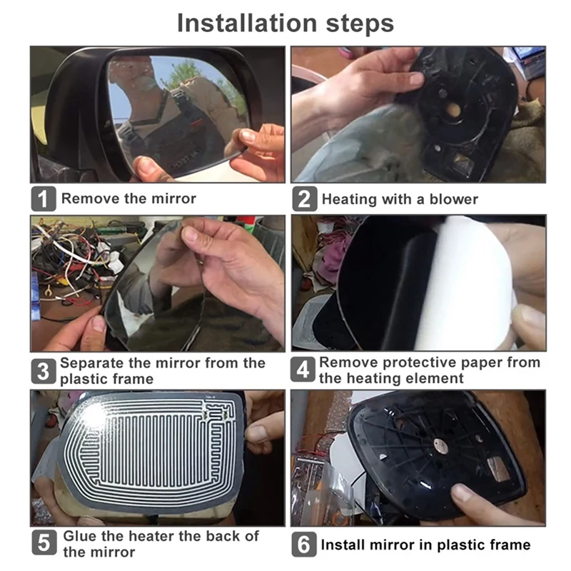 Автомобильное боковое крыло грелка для зеркала 12 В постоянного тока