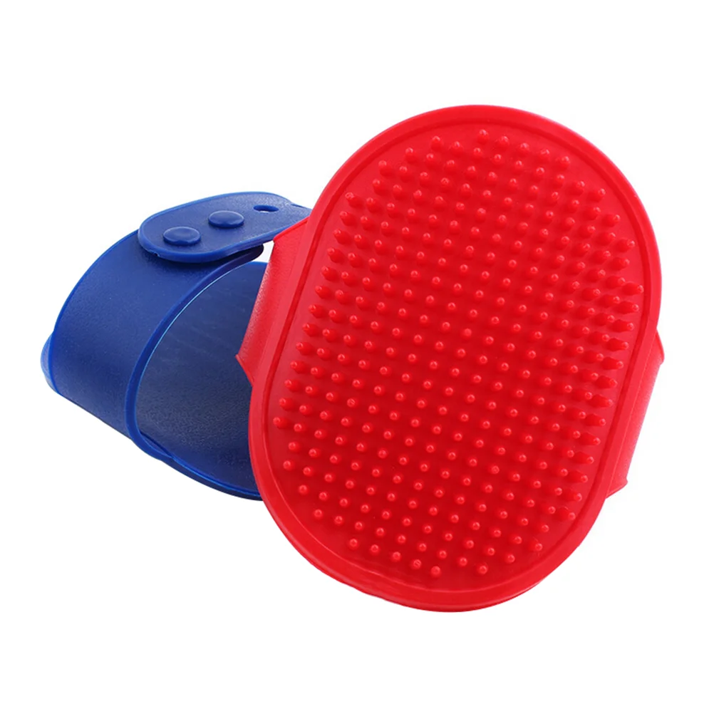 

Adjustable Puppy Rubber Bath Brush Hair Grooming Brush Brush )