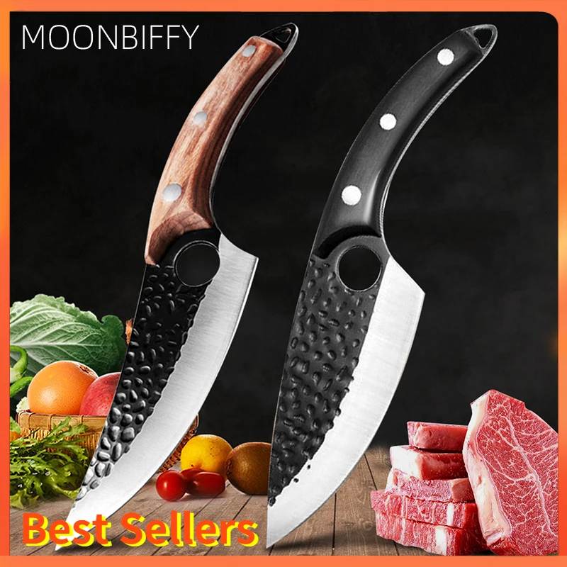 

Meat Cleaver Hunting Knife Handmade Forged Boning Knife Serbian Chef Knife Stainless Steel Kitchen Knife Butcher Fish Knife