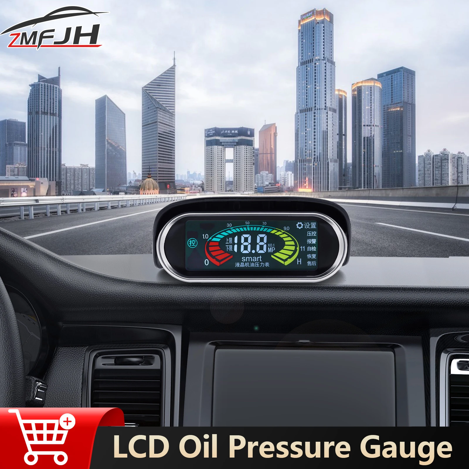 

Цифровой Манометр Масла Для Автомобилей И Грузовиков С Датчиком 1/8 NPT, ЖК-индикатор Давления Топлива