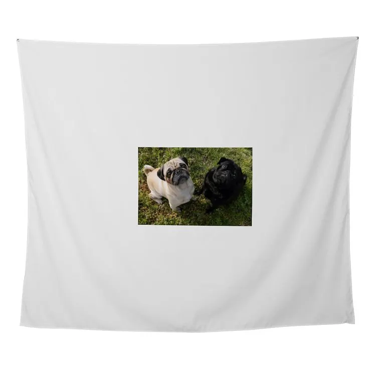 

Настенный гобелен с рисунком Мопсов, настенный художественный гобелен с насекомыми, украшение для комнаты, полотенце, коврик, подвесное нас...