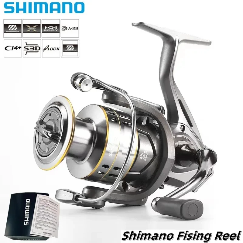 

Спиннинговая катушка Shimano, сверхлегкая металлическая катушка, рыболовные снасти, максимальная нагрузка 18 кг, для соленой воды, длинный заброс, 1000-7000Series