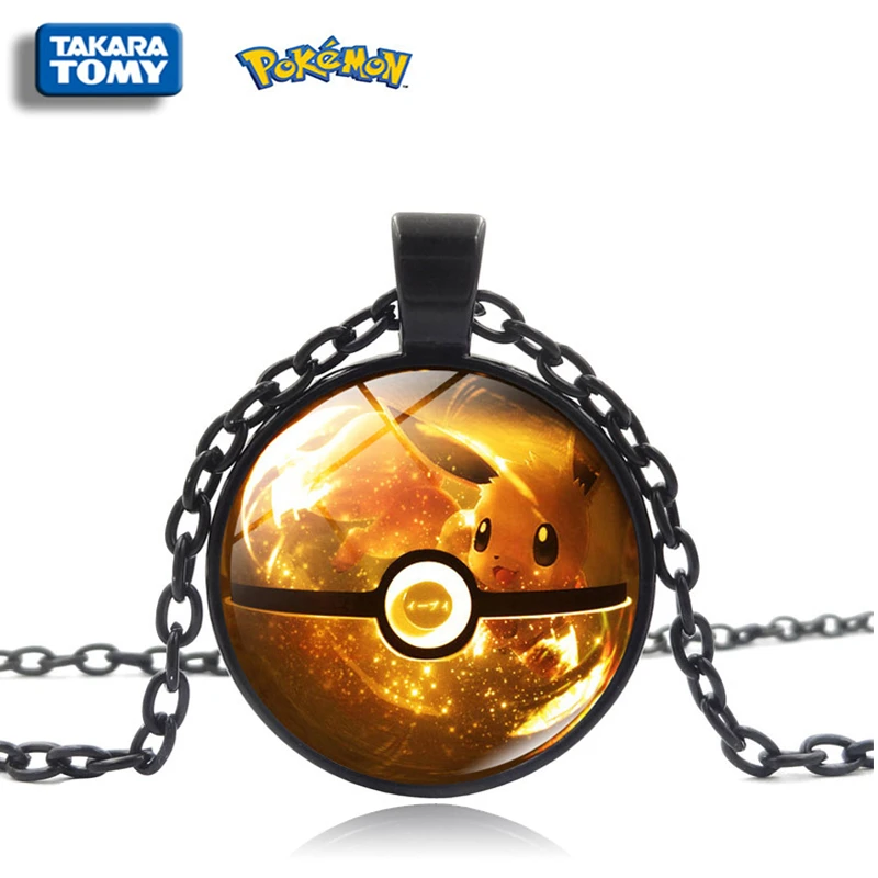 Ожерелье из серии аниме Покемон стеклянное ожерелье кулон ювелирные изделия