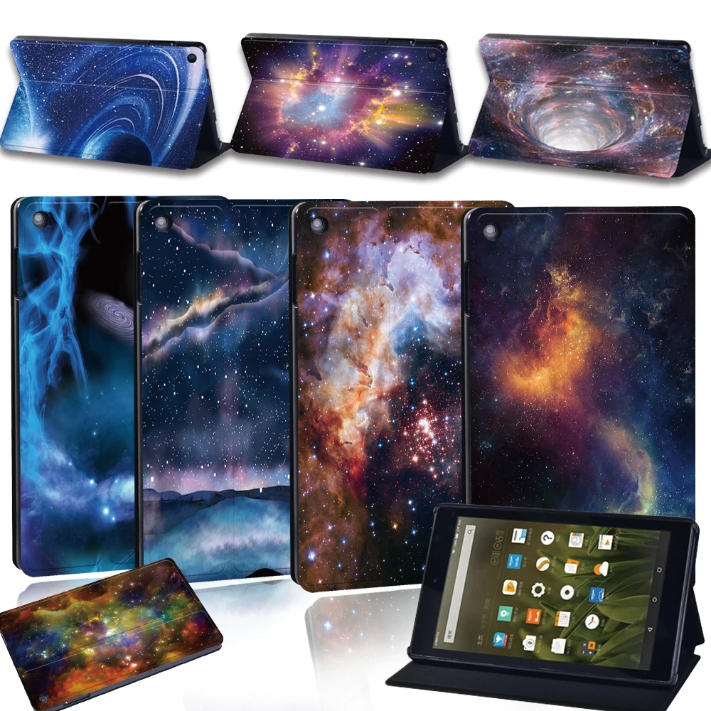 

Tablet Case For Amazon Fire 7 5/7/9th/Fire HD 8 6/7/8th/Fire HD 10 5/7/9th Smart Cover Case Tablet Flip Stand Protective Shell