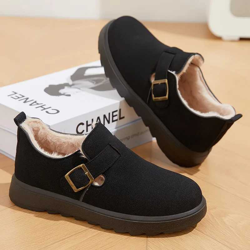 Утолщенная теплая обувь Boken повседневная короткая удобная женская зимняя новая