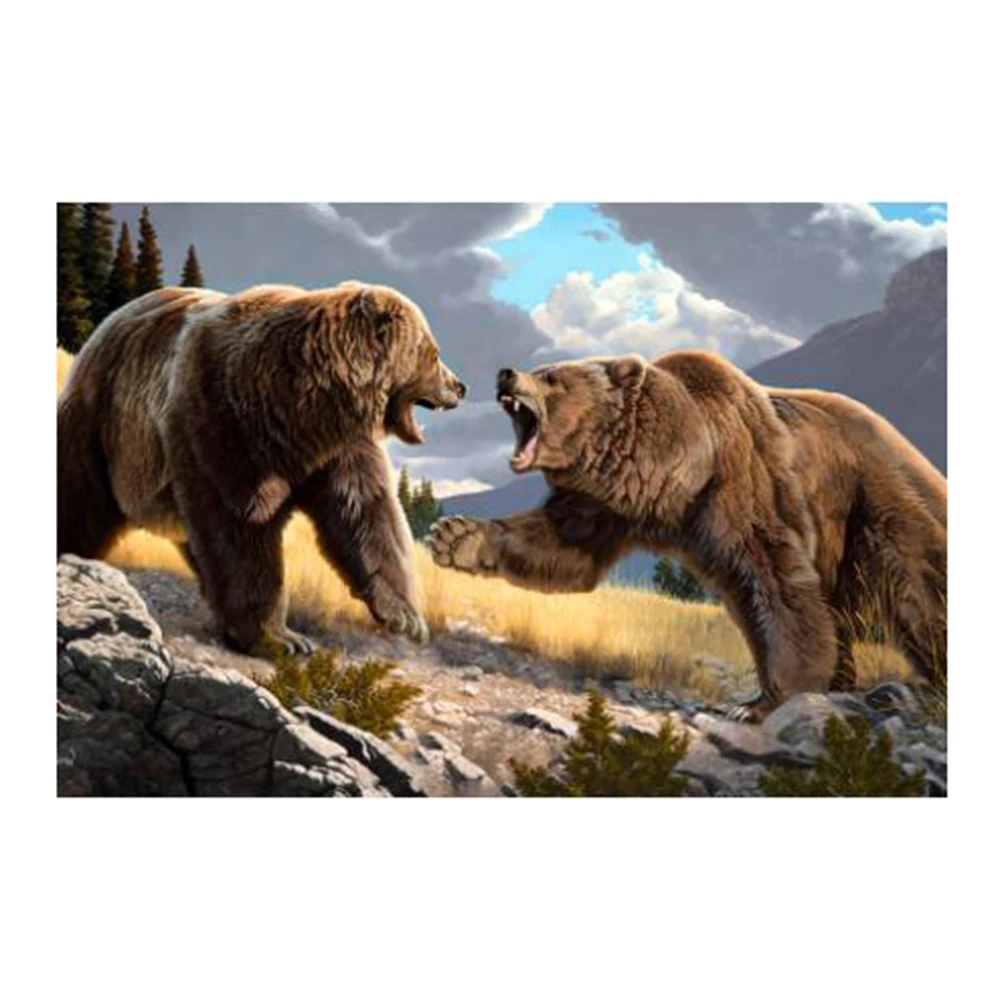 

5D Diamond Mosaic Animals Bears Pattern DIY Diamond Painting Scenery Decoration Diamond Cross Stitch Decoration Birthday Gift