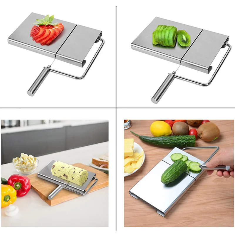 

Cheese Butter Slicer Board Kitchen Hand Tool Stainless Steel Wire Cheese Slicer Cheese House Warmings Accessories
