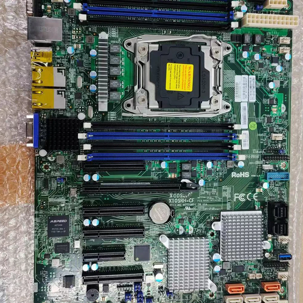 

X10SRH-CF For Supermicro Server Motherboard E5-1600/2600 V3/V4 Family Processor ECC i350-AM2 Dual Port GbE LAN LGA2011 DDR4