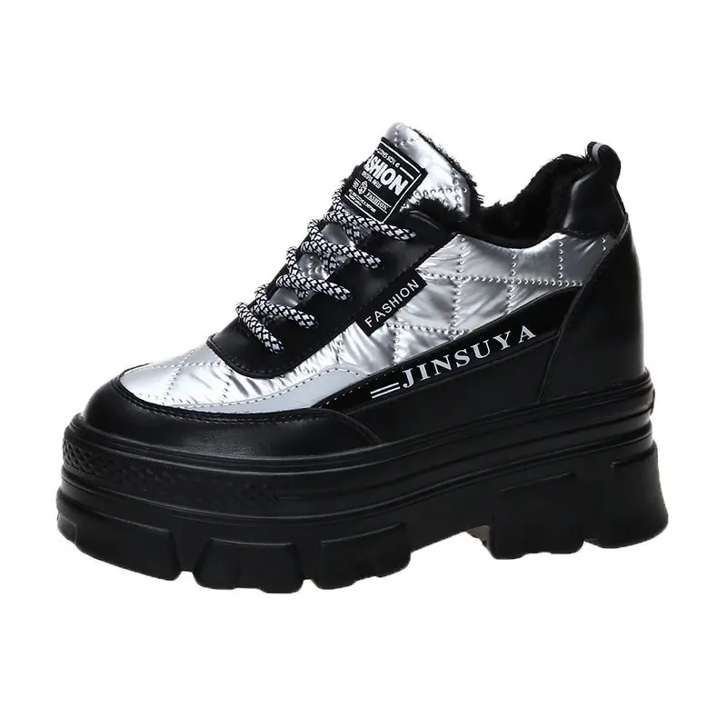 

Platform Shoes for Women 2022 Casual Chunky Sneakers Designer Ladies Trainers Fashion Plush Snow Shoes Womens Deportivas Mujer