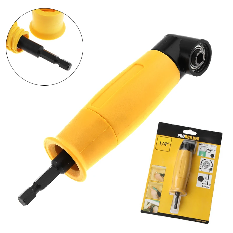 

Electric Screwdriver Drill 90 Degree Bit Turning Device Angle Adapter Bit Corner Screwdriver Corner Easily Locks for Repairing