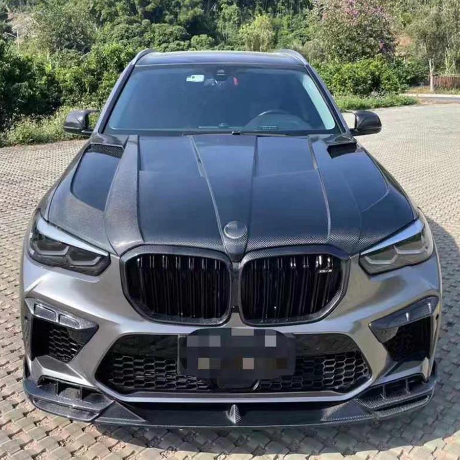 Для BMW X5 G05 X6 G06 X5M F95 X6M F96 крышка капота из углеродного волокна двигателя капот